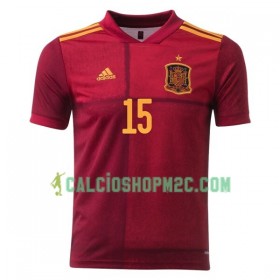 Spagna Sergio Ramos 15 Maglia Prima Euro 2020 Manica Corta